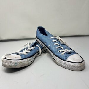 Blue glitter converse